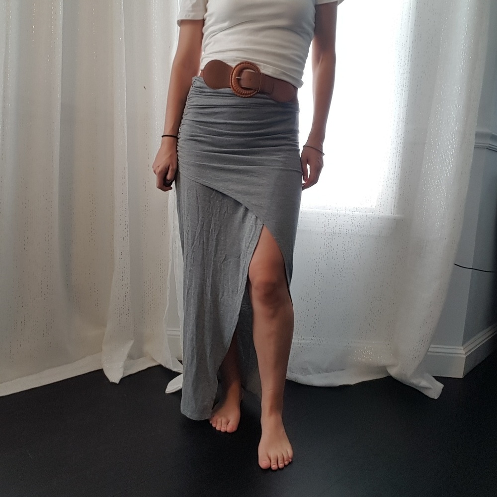 Belted Wrap Skirt